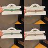 Geometric Square Zircon Bracelet For Women With Gold Finish Elegant Fashion Jewelry