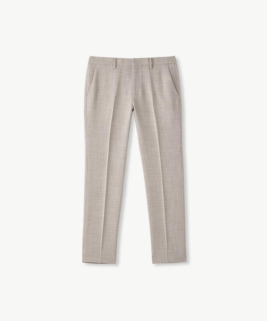 STCO Two-Tone Texture Lightweight Summer Slacks_Beige (Tapered Fit)_Sepvb05Tsd