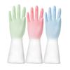 Charm Premium 1PCS Reusable Durable PVC Utility Gauntlets Household Protective Handwear Non-slip Dishwashing Tools Rubber Kitchen Gloves