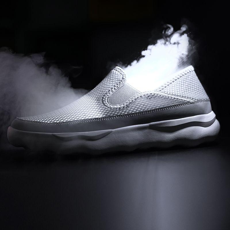Summer Men's Shoes Mesh Shoes Lightweight Casual Sports Non-slip A Stirrup Soft Bottom Lazy Shoes Oversized 45 46 47 48