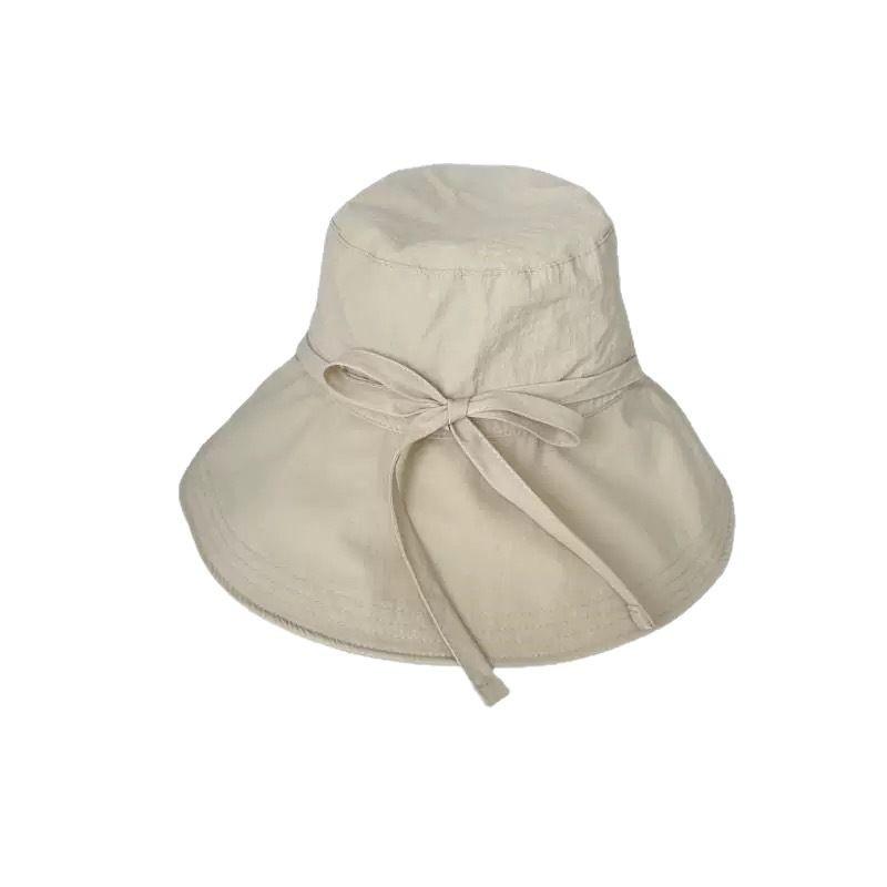Summer Breathable Cotton Fisherman Hat With Wide Brim And Sun Protection For Women