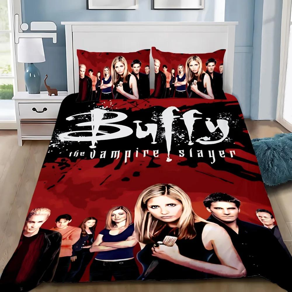 New 3D Buffy the Vampire Slayer Bedding Quilt Cover Student Bedding Soft Microfiber Bedspread Lightweight Coverle