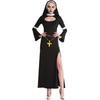 Kostiumy na Halloween, kostium zakonnicy na pokaz maskaradowy cospay cosplay mundur zakonnicy