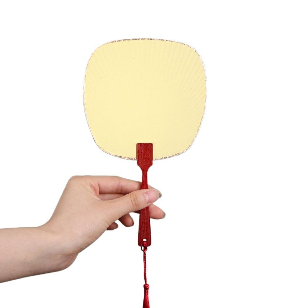 Handmade DIY Fan Blank Painting Decorative Craft Fan Female Costume Hanfu Cheongsam