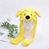 Chapeau Animal en Peluche Douce avec Oreilles Mobiles Cadeau d'Hiver pour Enfants et Adolescents