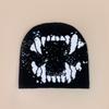 American Style Devil Hip Hop Knitted Hats Autumn And Winter New Unisex Funny Warm Personal Versatile Street Fashion Ins Beanies