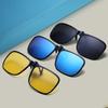 Polarisierte Aufklappbare Clip-On Sonnenbrille zum Autofahren Dunkel UV400 Photochromatische Blendschutzgläser Myopie-Sonnenbrille Autofahrer-Brille