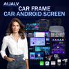 9-Inch Matte Black Android Navigation Frame Kit for Honda Civic EK9