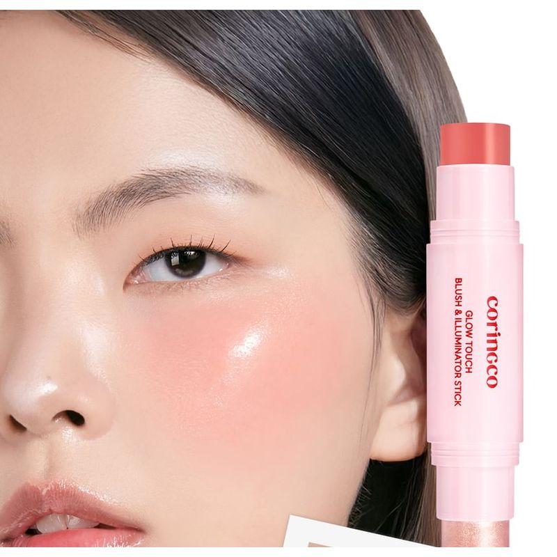 CORINGCO Glow Touch Rouge & Highlighter Stick - 2 Farben