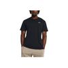 Under Armour Solid Color Embroidered Logo Casual Training Crew Neck Short Sleeve T-Shirt Men Tops Black 1382902-001