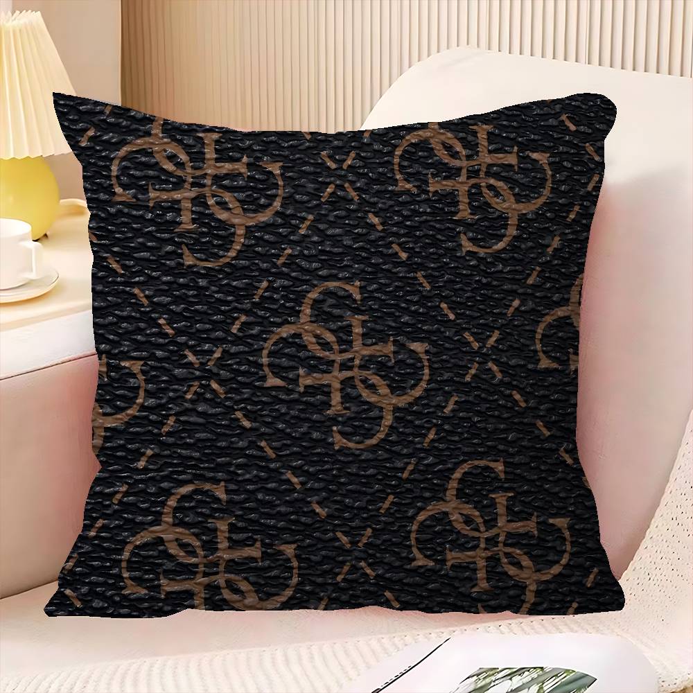 Mode G_GuessS Logo Bedrukt Kantoor Kussen Kussensloop Auto Kussensloop45X45CM Lendenkussen Kussensloop Bank