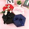 Handheld Gift Box, Birthday Gift Box, Empty Box, Packaging Box, Wedding Hexagonal Handheld Practical Gift Box for Goddess Festival