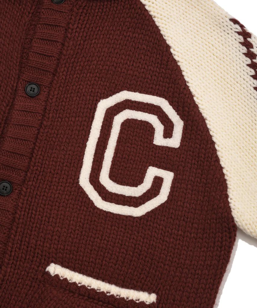 COVERNAT Cowichan Cardigan Red