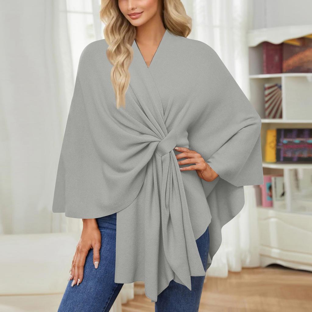 Women's Elegant Shawl Wraps Soft Open Front Sweater For Spring Fall Winter