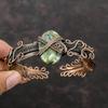 Copper Seraphinite Cuff Bracelet Copper Wire Wrapped Adjustable Bangle Gemstone Copper Jewelry Handmade Cuff Wire Wrap Jewelry Gift For Him