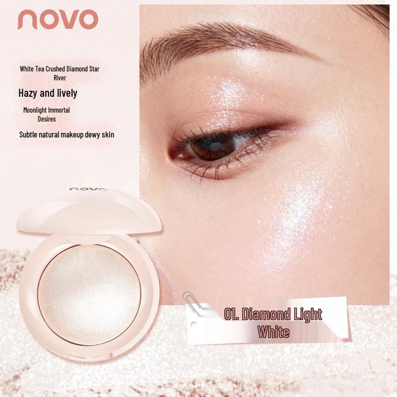 Novo Lichtgevend Monochrome Highlight Poeder voor Natuurlijke Verheldering en Contouring