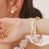 LAYERMOOD [PEARL&DRAPE]Three Pearl Crystal BR