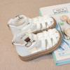 Girls Gladiator Sandals Fashion Children Hollow Toes Capped Shoes Kids Summer Princess Beach Shoes Size 26-36 Anti-Slippery