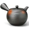 J-kitchens Commercial-Grade Tokoname-Yaki Nozomi-Ami Teapot with Tea Strainer, 280cc, Made In Japan