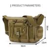 Men Camouflage Shoulder Bag Tactical Fishing Camping Tote Trekking Climbing Bags Large Multi-Pocket Travel Laptop Messenger Pack