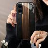 Wood Grain Exquisite Luxury High-end PhoneCase Glass TPU PhoneCase for Samsung Galaxy S26 S25 S24 S23 S22 S21 FE,Ultra,Plus
