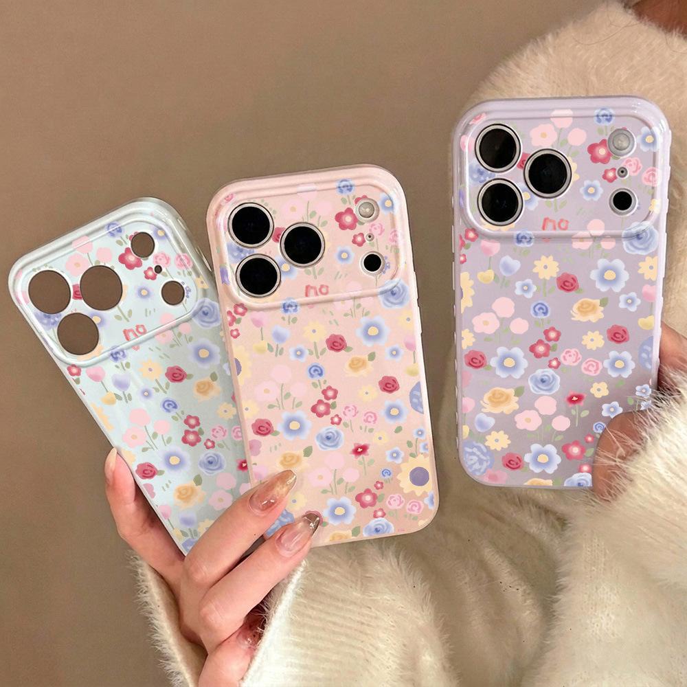 Full screen flowers are suitable for iPhone17 Apple 16promax mobile phone case 15 all-inclusive 14 new models 13 generation 12 women