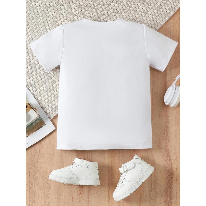 European Sizes Fashionable and Casual Round Neck Short-sleeved T-shirt for Girls, Featuring a Fun and Colorful Cartoon Sun Print
