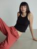 Visus Cotton Sleeveless Top_Black