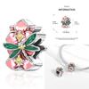 Zircon Heart Clip Charms Flower Clover Charm Copper Sea Turtle Beads Fit Diy Original Bracelet Jewelry