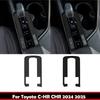 LHD Für Toyota CHR C-HR 2024 2025 Innenraumzubehör ABS Karbonfaser Mittelkonsole Schaltgetriebe Schalthebel Panel Abdeckungsaufkleber