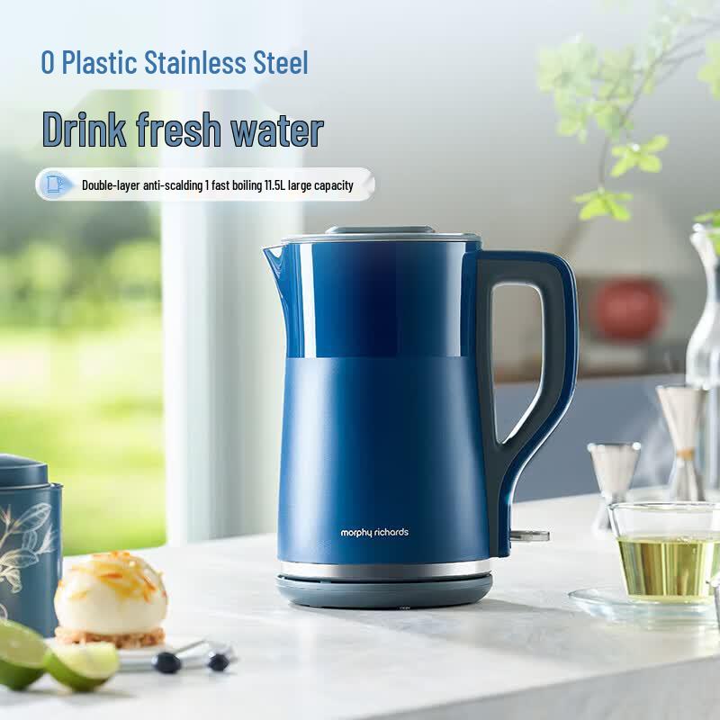 Morphyrichards MR6072 1.5L Double-Layer Anti-Scald Electric Kettle CN Plug (adapter Included)