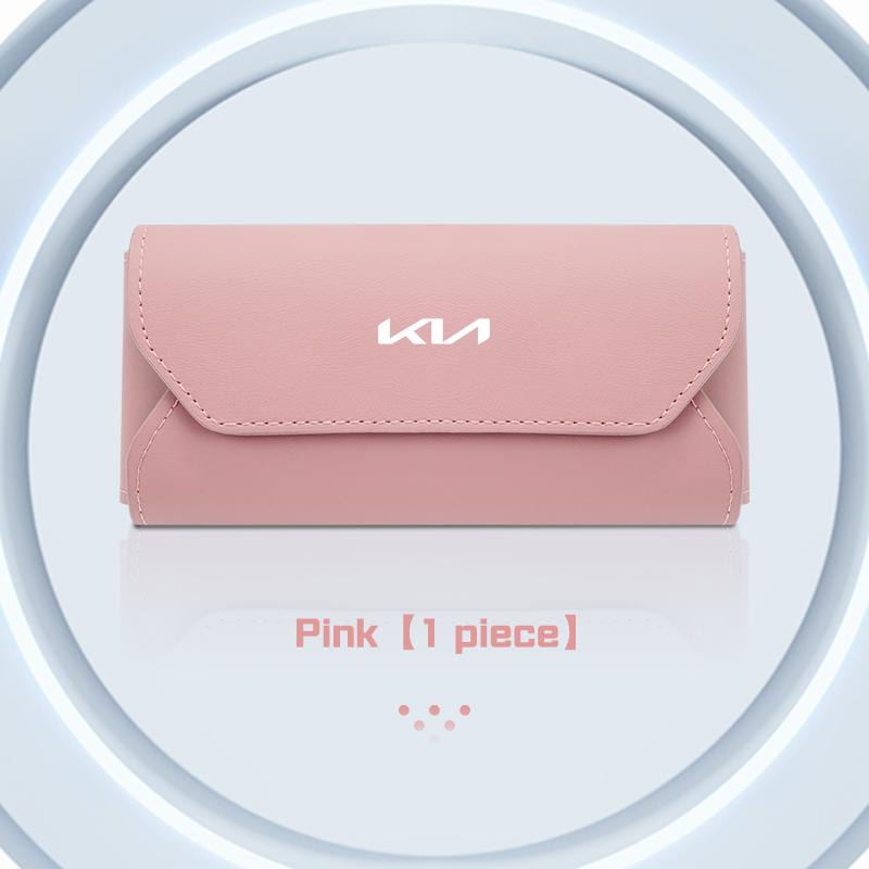 Car Sunglasses Box Accessories For KIA K2 K3 K5 K8 portage Stinger GT line Sorento Ceed CD Cerato Car Visor Glasses Case Storage zpjm80
