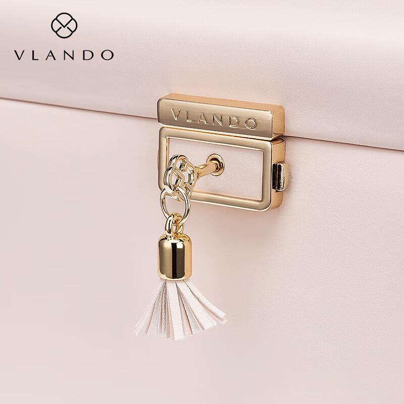 VLANDO Luxury Lamb Grain Leather Jewelry Box