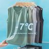 Men's Ice Silk Mesh Vest: Summer Fitness Quick-Dry, Loose, Breathable & Trendy Sleeveless Shirt