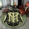3D Printing Movie Scarface Tony HD Round Carpet Rug for Living Room Bedroom Child Playroom Decor,Pet Area Rug Non-slip Floor Mat