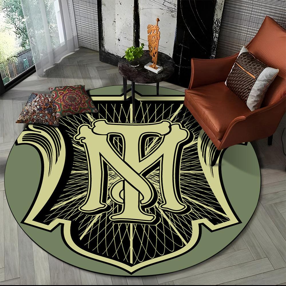3D Printing Movie Scarface Tony HD Round Carpet Rug for Living Room Bedroom Child Playroom Decor,Pet Area Rug Non-slip Floor Mat