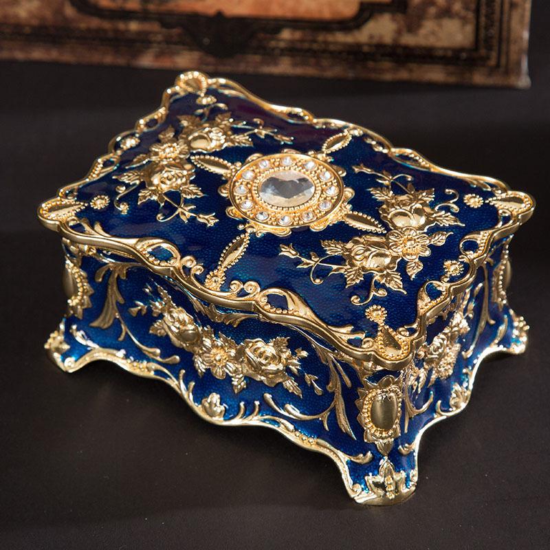 1pc Luxury Vintage Jewelry Box, Exquisite High-end Gift Box, Valentine's Day Gift, Christmas Gift, Birthday Gift, Wedding Souvenir, Home Decoration