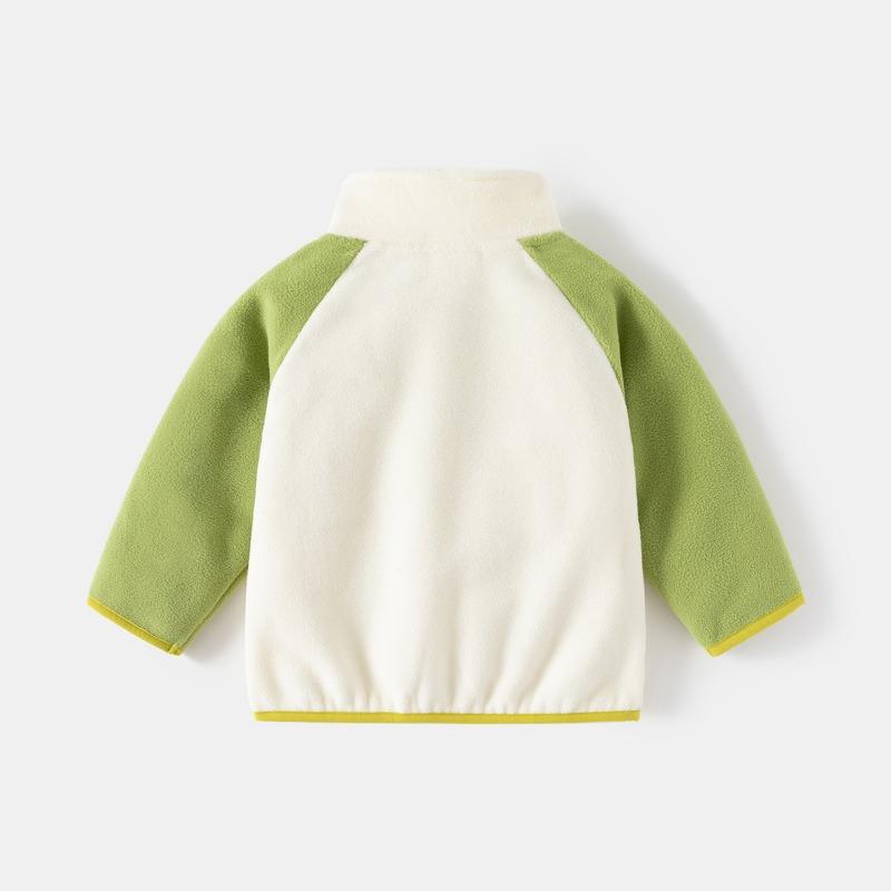 Jachetă fleece pentru copii, toamnă și iarnă 2024, haină de exterior pentru fete noi, fleece dublu, îngroșată, bluză caldă pentru băieți