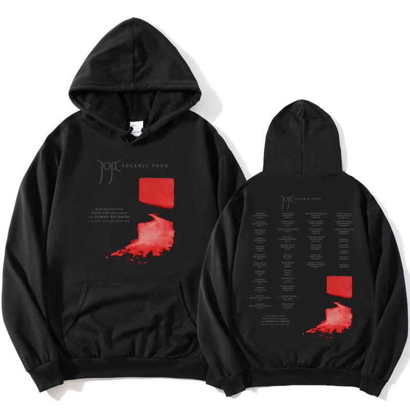 Joji Solaris Tour 2026 Huvtröjor Fleece Långärmade Huvtröjor Mode Sångare Design Grafiska Merch Kläder för Kvinnor