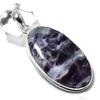 Fluorite Gemstone Handmade 925 Sterling Silver Jewelry Pendant 2.40" F3w18