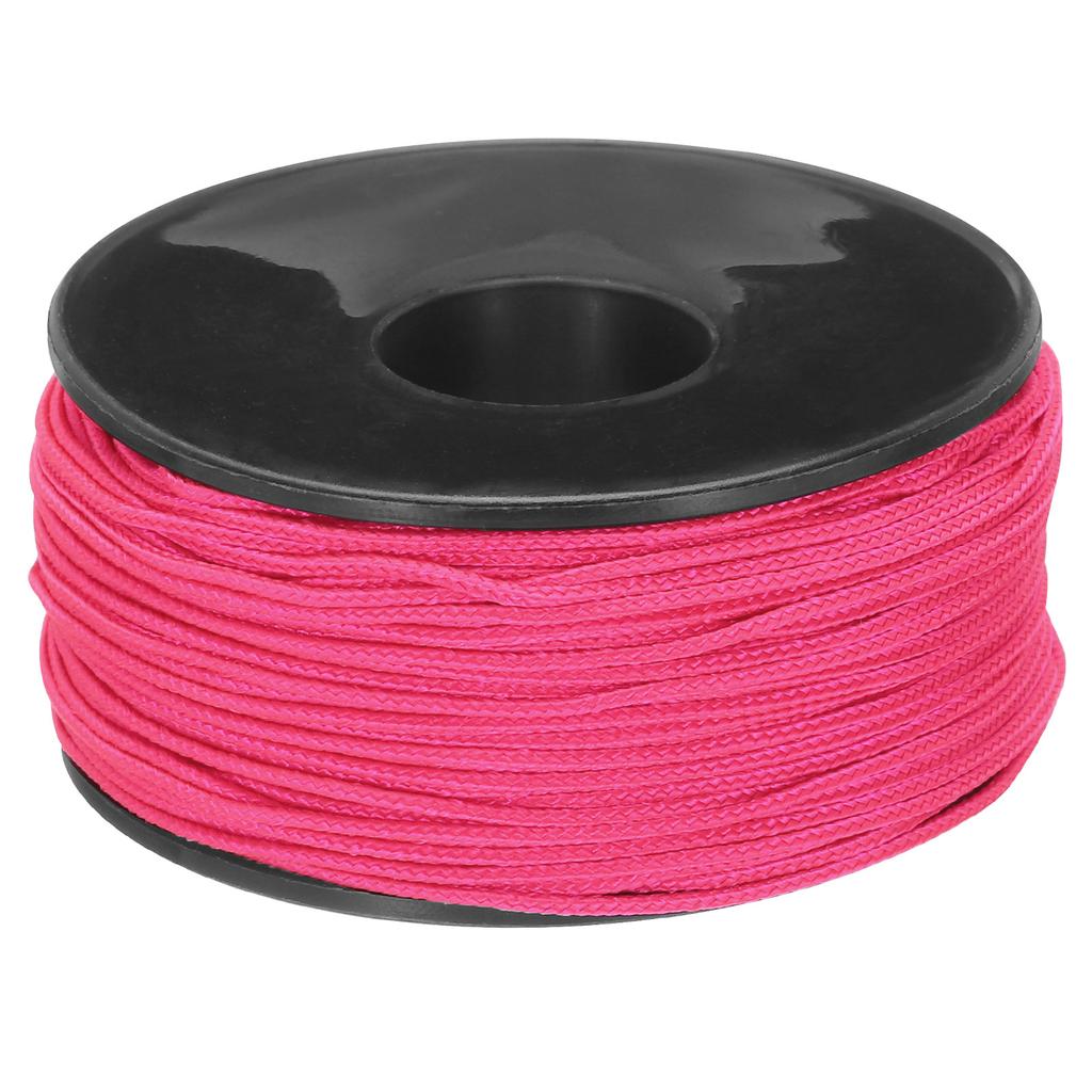 Uxcell 1.18mm X 164 Feet Paracord Micro Cord Rope 100 LB Polyester Braided Cord Spool for Camping Outdoor Jewelry Bracelet