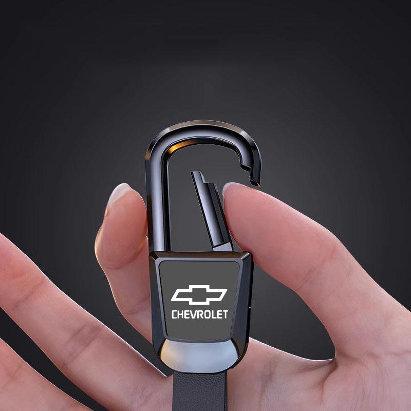 Legierung Auto Schlüsselanhänger Schlüsselring Leder Schlüsselanhänger Anhänger Für Chevrolet Sail AVEO CAPTIVA CRUZE EQUINOx IMPALA LACETTI MALIBU ORLANDO
