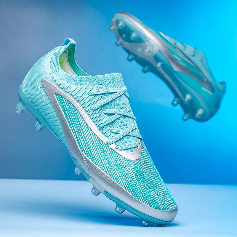 New Men Football Boots Non Slip Adult Long Spikes Soccer Shoes Sport Outdoor Cleats Breathable Training Boys Match Comfortable