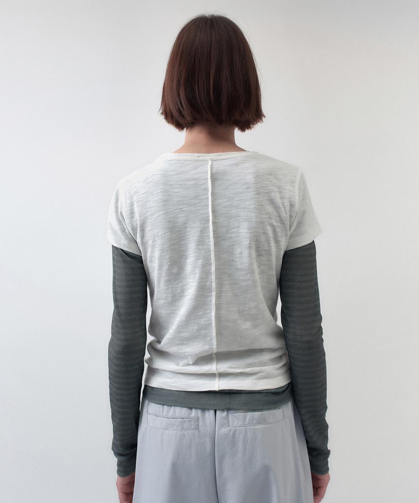 Simeteuligpeosenteu Plumpy Logo T-Shirt / White