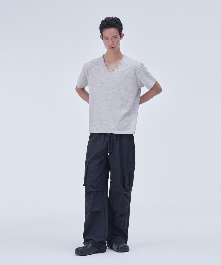 Peulojegteusseuli Solid String Nylon Pants [Black]_Cg2302