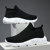 Large Size New Popcorn Soft-soled Sports Socks Shoes Spring and Summer Breathable Fly-woven Mesh Lightweight Running Shoes