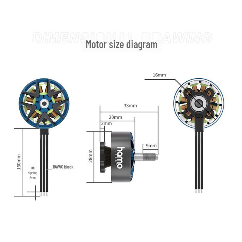 HAMO FPV Racing Drone Brushless Motor