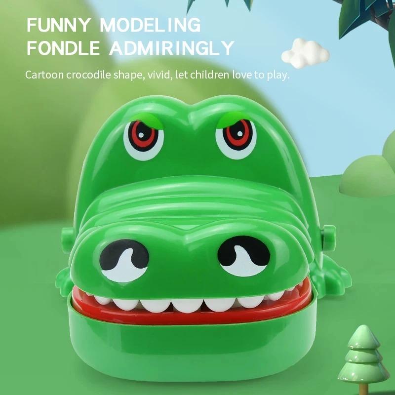 Funny Classic Game Children Prank Toy Simulation Crocodile Bite Finger Party Funnytoy Decompression Toy For Kids Christmas Gift