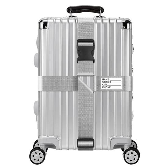 Luggage Straps for 20"-34" Luggage Heavy-Duty Tear-Resistant Quick Release Buckle Design Prevents Opening with Personal Information Tag