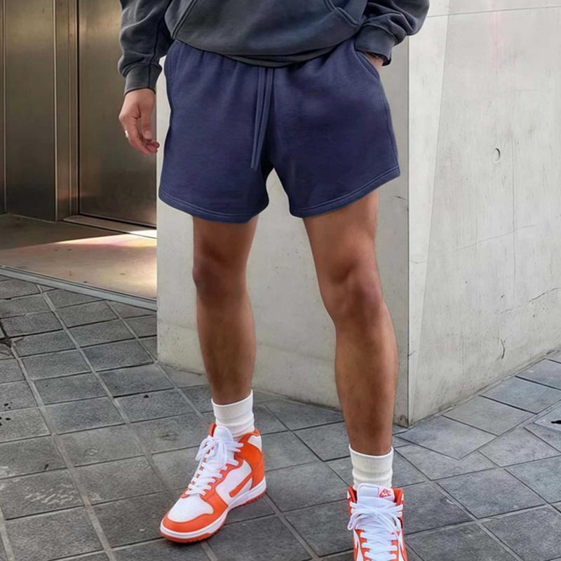 Men's Solid Color Sports Casual Shorts